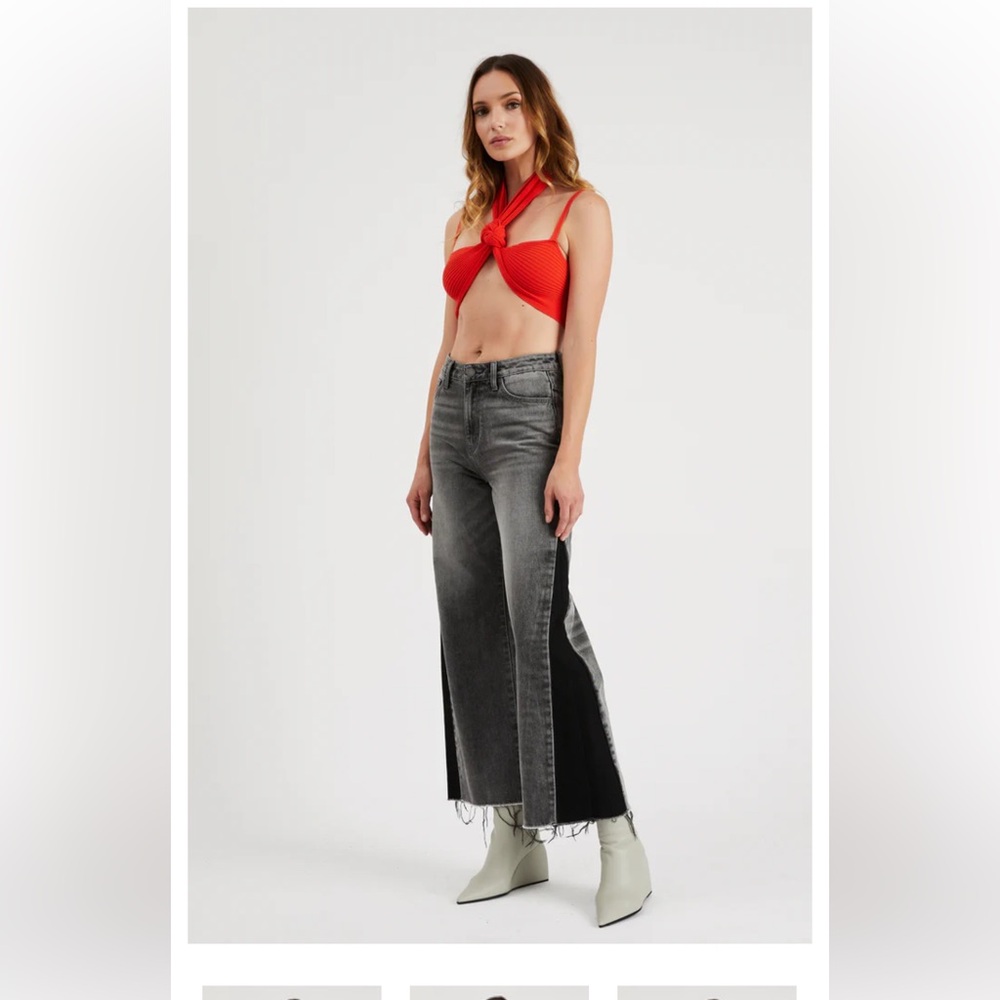 Etienne Marcel Wide Leg Panel Jeans